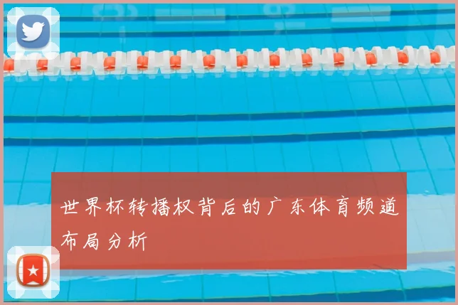 世界杯转播权背后的广东体育频道布局分析